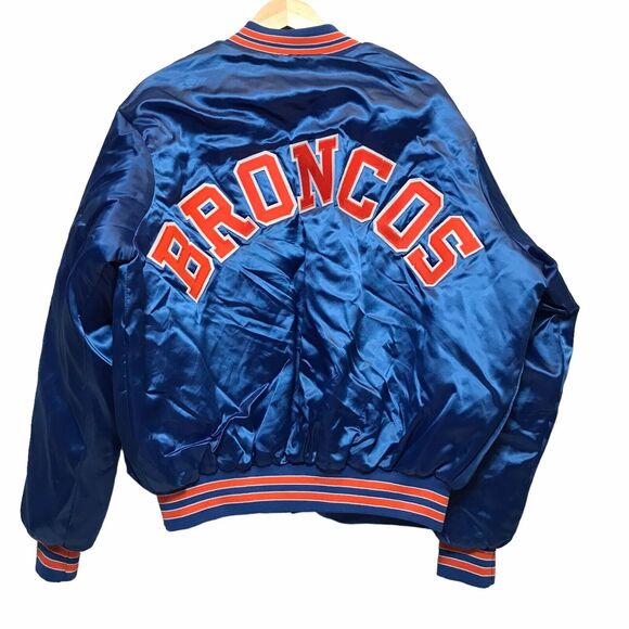 Vintage 1991 Locker Line XXL Denver Broncos Starter Style Spellout Jacket - Picture 3 of 16